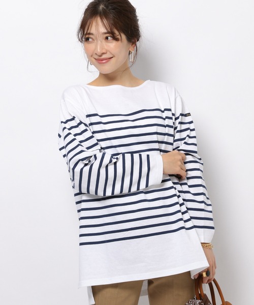 「Le Minor」 長袖カットソー FREE オフホワイト レディース_画像8