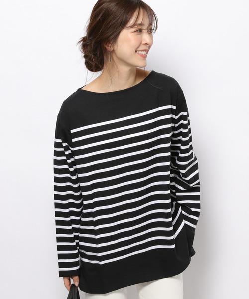 「Le Minor」 長袖カットソー FREE オフホワイト レディース_画像9