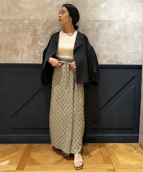 「IENA LA BOUCLE」 ノーカラージャケット FREE ピンク レディース_画像8