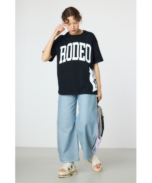 「RODEO CROWNS WIDE BOWL」 半袖Tシャツ FREE ブルー レディース_画像5