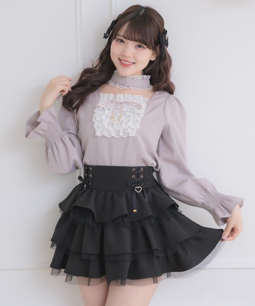 ROJITA（ロジータ） スカート レースアップティアードミニスカパン