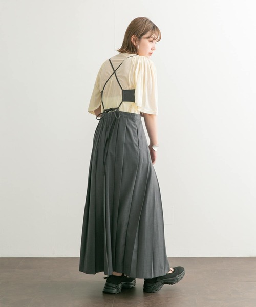 「KBF」 半袖カットソー ONE ブラウン レディース_画像9