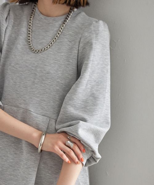 each alchemist 「each」 7分袖カットソー FREE グレー レディース