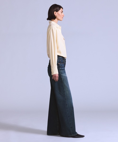 ワイドパンツ ジーンズ デニム デニムパンツ レディースの画像