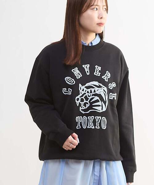 CONVERSE TOKYO トレーナー スウェット TIGER LOGO SWEAT レディース