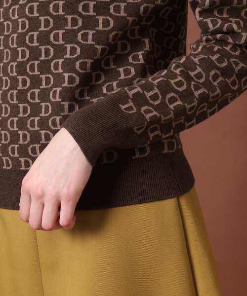 「DRESSTERIOR」 長袖ニット 38 ブラウン レディース_画像7