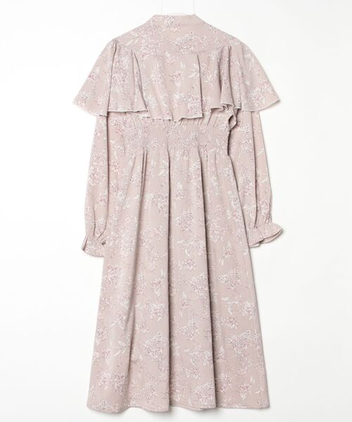 「w closet」 花柄長袖ワンピース FREE グレー レディース_画像2