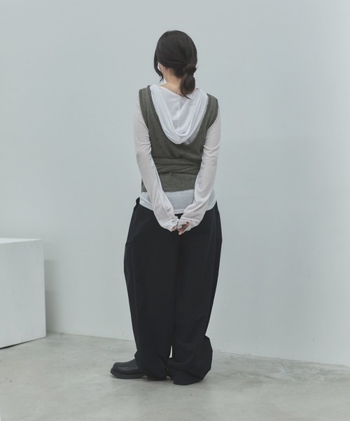 GALLARDAGALANTE カシュクールニット　　　 キャミソール　ビスチェ feepur（フェピュール） 「ハンドウォッシャブル」カシュクールニット