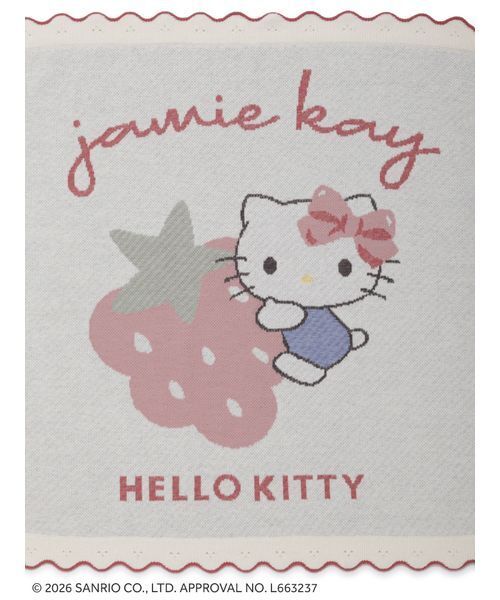 JAMIE KAY（ジェイミーケイ） ブランケット 「HELLO KITTY」ニットJQ