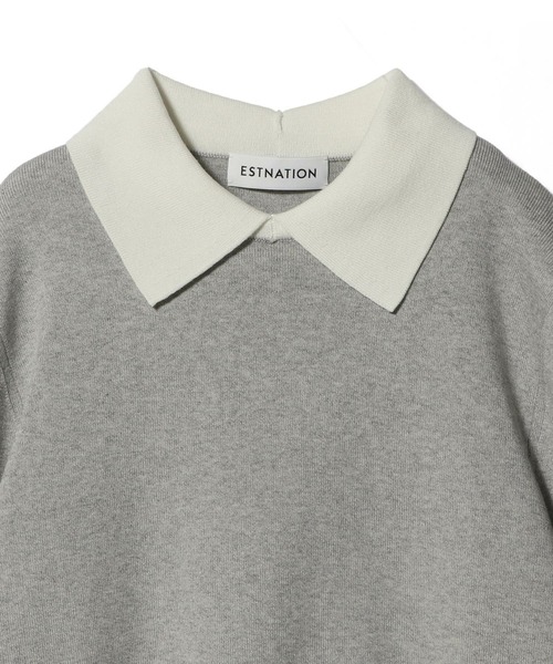 【りつママさま専用】ESTNATION 襟付きニットセーターエストネーション ESTNATION（エストネーション） ニット セーター ESTNATION / 襟付き