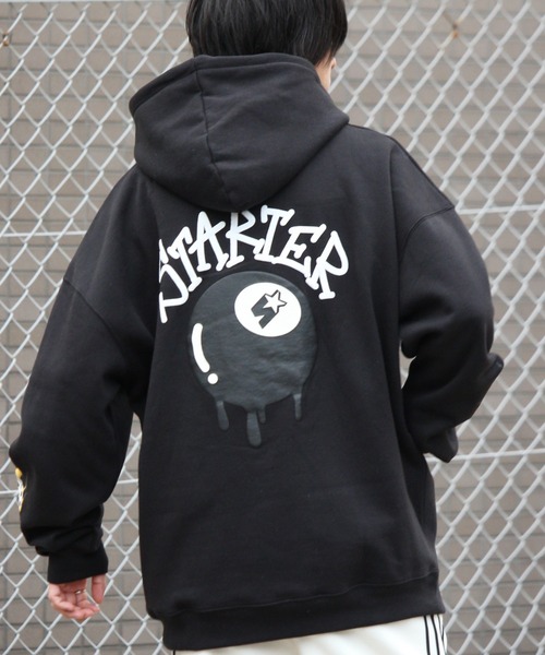 「STARTER BLACK LABEL」 プルオーバーパーカー L ブラウン メンズ_画像7