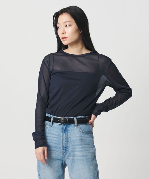 tシャツ 「MARW UNITED ARROWS」シアー ロングスリーブ カットソー レディースの画像