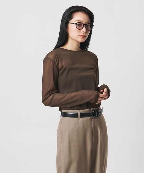 tシャツ 「MARW UNITED ARROWS」シアー ロングスリーブ カットソー レディースの画像