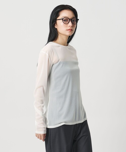 tシャツ 「MARW UNITED ARROWS」シアー ロングスリーブ カットソー レディースの画像