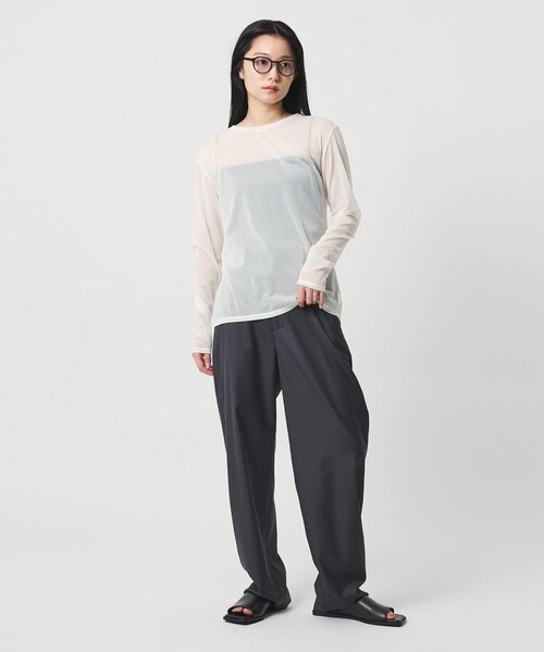tシャツ 「MARW UNITED ARROWS」シアー ロングスリーブ カットソー レディースの画像