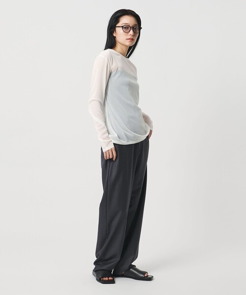 tシャツ 「MARW UNITED ARROWS」シアー ロングスリーブ カットソー レディースの画像