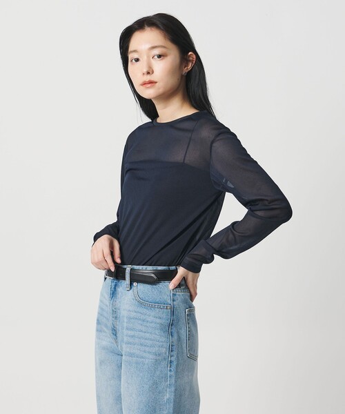 tシャツ 「MARW UNITED ARROWS」シアー ロングスリーブ カットソー レディースの画像