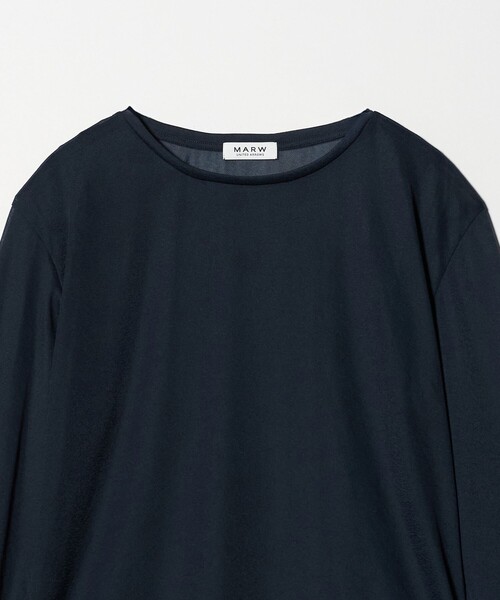 tシャツ 「MARW UNITED ARROWS」シアー ロングスリーブ カットソー レディースの画像