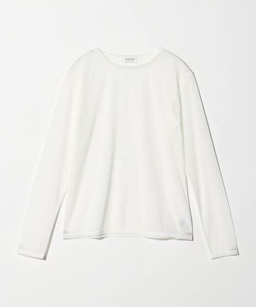 tシャツ 「MARW UNITED ARROWS」シアー ロングスリーブ カットソー レディースの画像