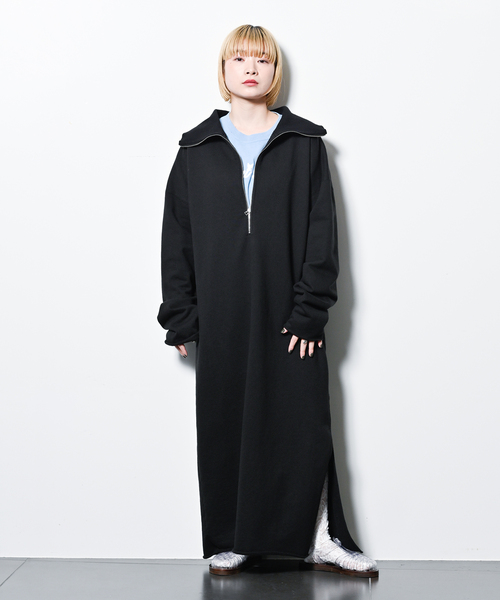「CITYSHOP」 長袖ワンピース 36 ブラック レディース_画像3