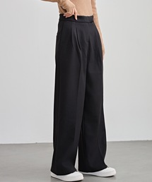 「Lace Ladies」 スラックス「YUAN MENGコラボ」 G ブラック レディースの画像5