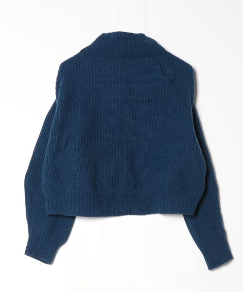 「BEAMS HEART」 長袖ニット - ブルー レディース_画像2