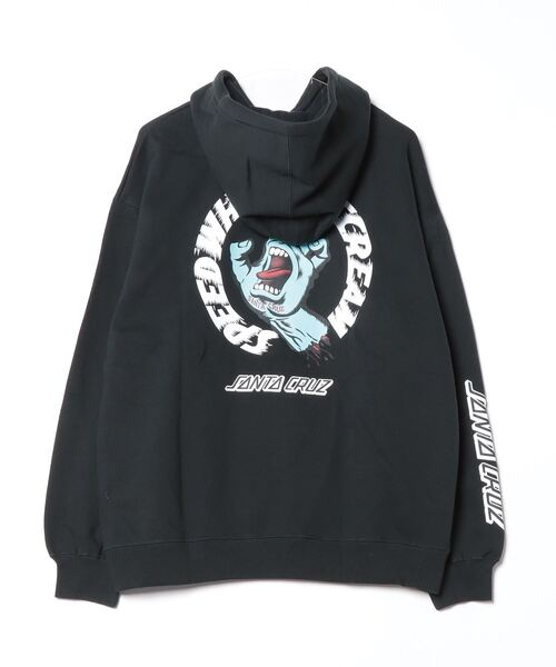 「SANTA CRUZ」 プルオーバーパーカー X-LARGE スミクロ メンズ_画像2