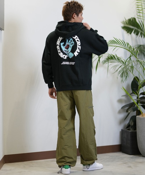 「SANTA CRUZ」 プルオーバーパーカー X-LARGE スミクロ メンズ_画像5