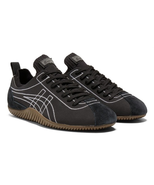 「Onitsuka Tiger」 ローカットスニーカー 25 ブラック×ホワイト レディースの画像