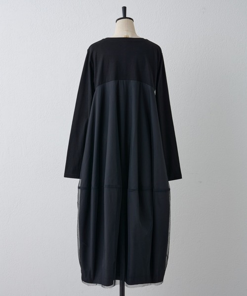 「BEARDSLEY」 長袖ワンピース M ブラック レディースの画像