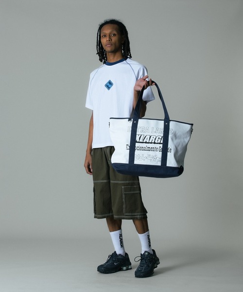   グレー トートバッグ ロゴ ラージ XLARGE（エクストラ ラージ） トートバッグ MULTI LOGO TOTE BAG