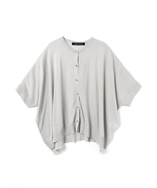 カーディガン mizuiro ind ハイガーゼワイドカーディガン レディースの画像