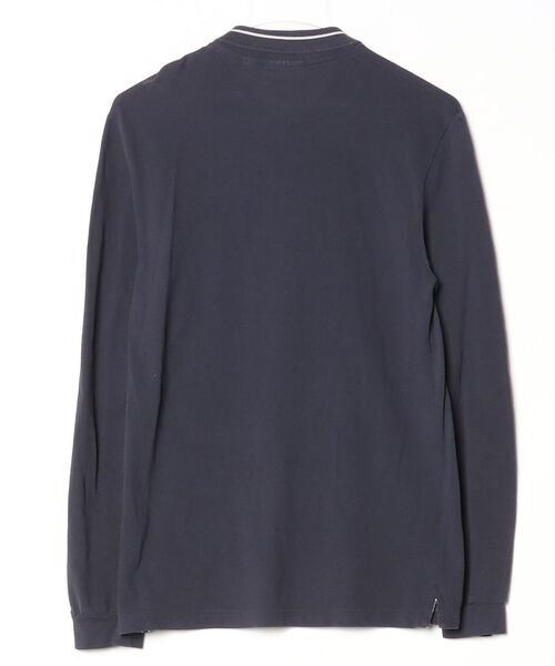 「LACOSTE」 ワンポイント長袖ポロシャツ X-SMALL ネイビー メンズ_画像2