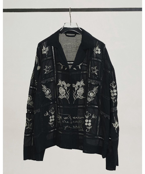 ブラウス シャツ TODAYFUL Embroidery Patchwork Shirts レディースの画像