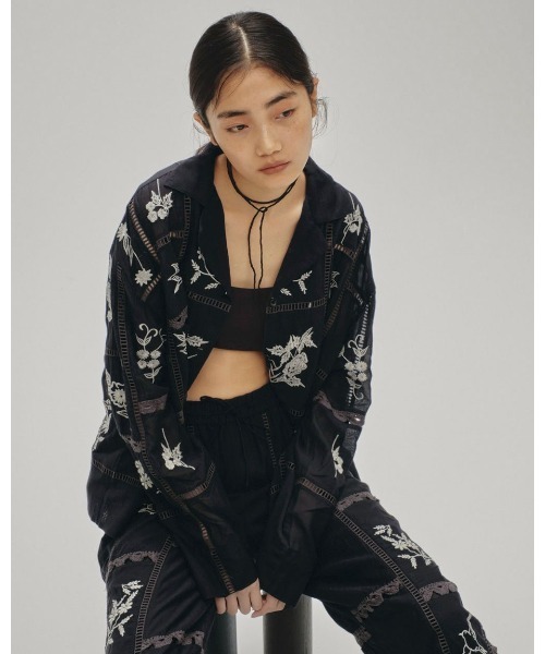 ブラウス シャツ TODAYFUL Embroidery Patchwork Shirts レディースの画像