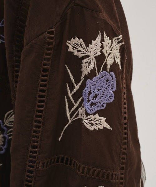 ブラウス シャツ TODAYFUL Embroidery Patchwork Shirts レディースの画像