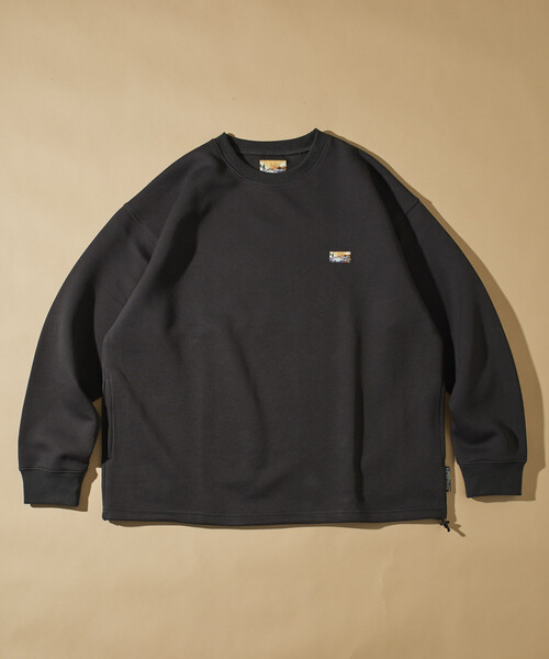 「FREAK'S STORE」 スウェットカットソー LARGE チャコールグレー メンズ_画像3