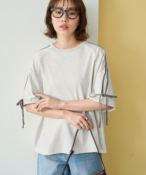 FREAK'S STORE（フリークスストア） 半袖Tシャツ フリ- ライトグレー