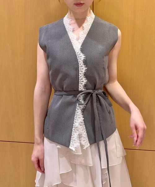 SNIDEL（スナイデル） コート アウター 「セットアップ対応」レース