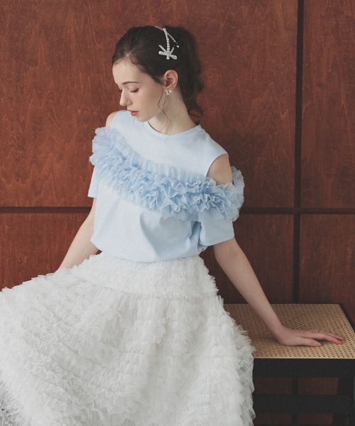 MERAKI フリルオフショルトップス レディース : ZOZOTOWN Yahoo!店