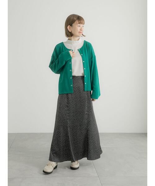 「Lugnoncure」 ロングスカート F ネイビー レディース_画像4