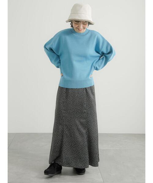 「Lugnoncure」 ロングスカート F ネイビー レディース_画像6