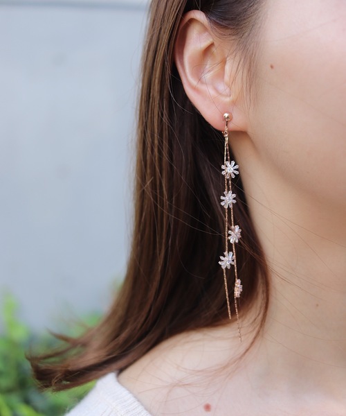 flower ピアス スウィングフラワーピアス レディース : ZOZOTOWN Yahoo