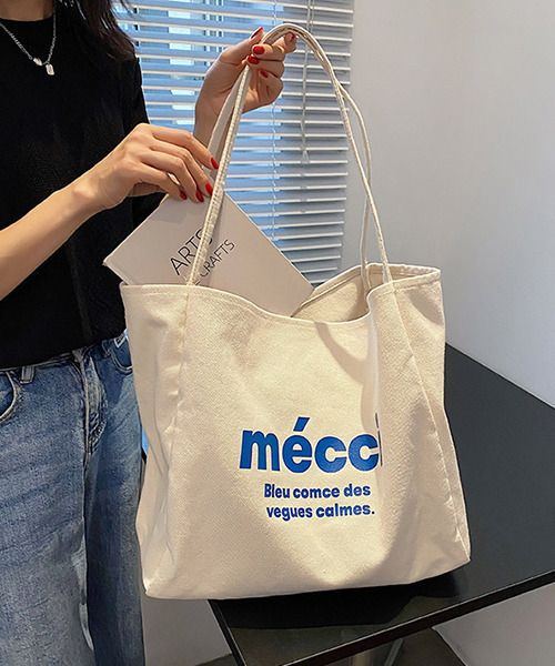 Merci♥キャンバストートバッグ L 2色☆-抜群な使いやすさ 即納】【2color】merciキャンバストートバッグ | mary