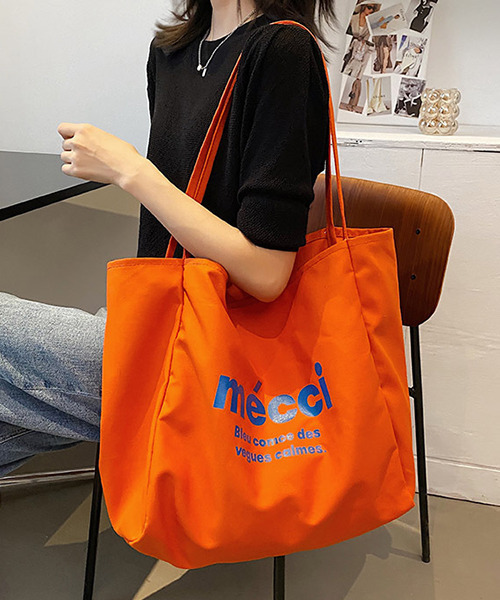 Merci♥キャンバストートバッグ L 2色☆-抜群な使いやすさ 即納】【2color】merciキャンバストートバッグ | mary
