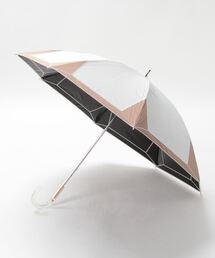 FURLA 傘 晴雨兼用日傘 バイカラーロゴ刺繍 レディース