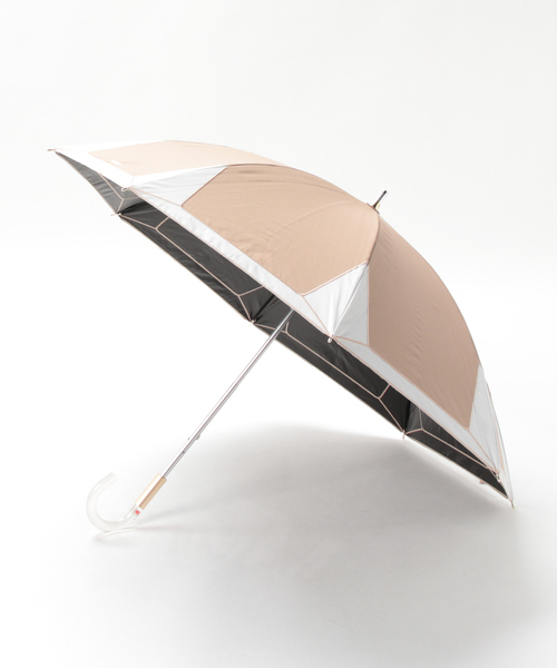 未使用　現行品　フルラ　バイカラー　UVカット　耐風傘　日本製　チャーム付き 日本製】長傘 雨傘 UV対策 モノグラム柄 | フルラ(FURLA