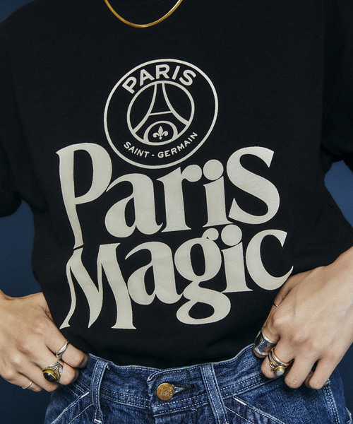 tシャツ 「Paris Saint-Germain」PARIS MAGIC プリント Tシャツ tシャツ 「Paris Saint-Germain」PARIS MAGIC プリント Tシャツ