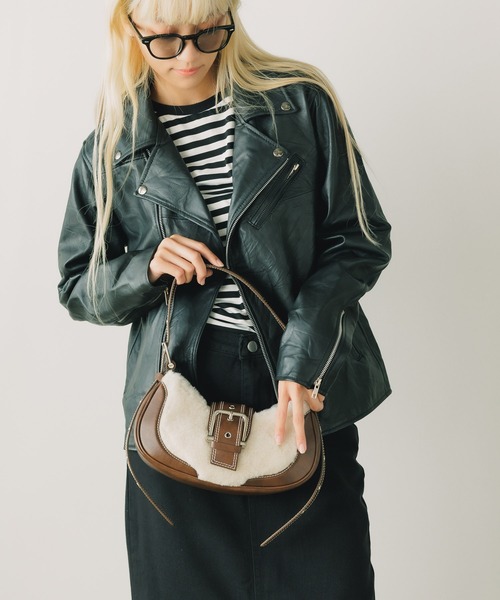 OSOI オソイSHOULDER BROCLE ハンドバッグ ショルダーバッグ ショルダーバッグ バッグ OSOI/オソイ HOBO BROCLE ハンドバッグ