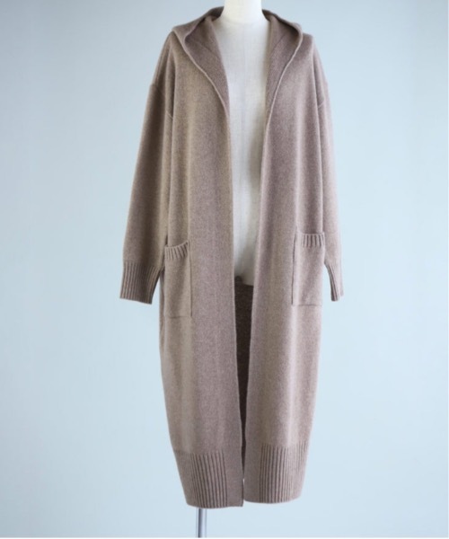 カーディガン set ウールカシミヤフードカーディガン レディース nofl カーディガン set ウールカシミヤフードカーディガン